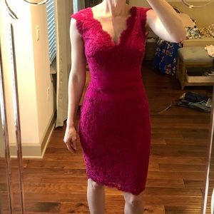 Pink Lace Cocktail Dress